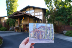 Willows Lodge Watercolor Notecards
